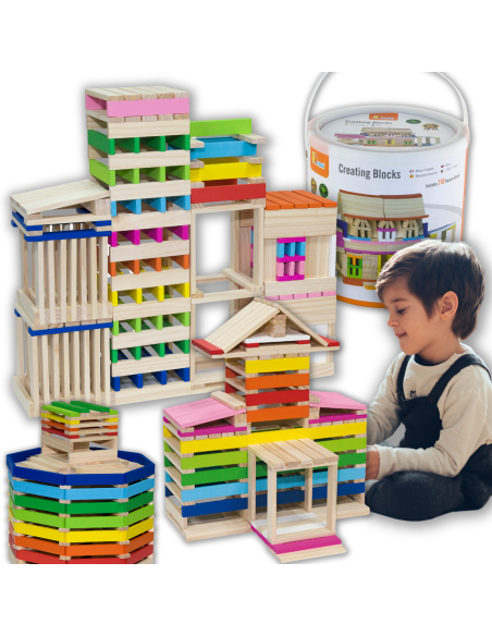 VIGA mediniai statybiniai blokai Pastatai