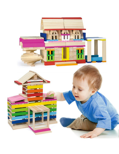 VIGA mediniai statybiniai blokai Pastatai