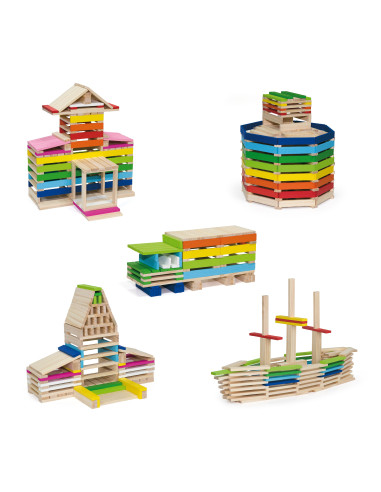 VIGA mediniai statybiniai blokai Pastatai