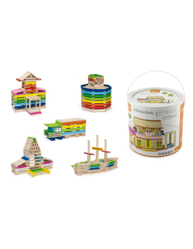 VIGA mediniai statybiniai blokai Pastatai