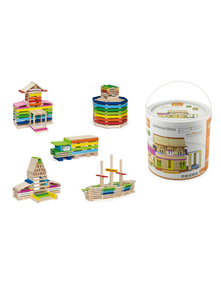 VIGA mediniai statybiniai blokai Pastatai