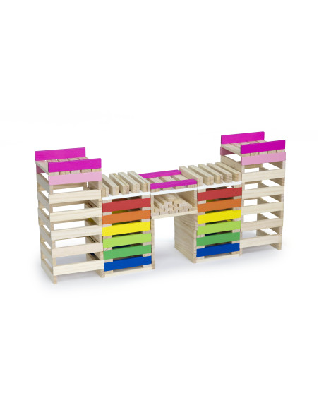 VIGA mediniai statybiniai blokai Pastatai