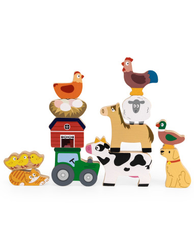VIGA Stack Puzzle Farm Animals