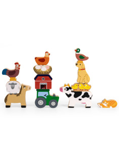 VIGA Stack Puzzle Farm Animals 2