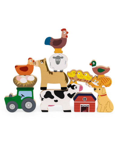 VIGA Stack Puzzle Farm Animals
