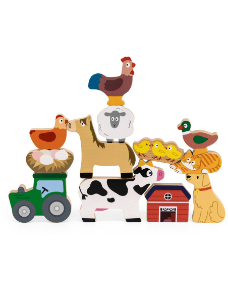 VIGA Stack Puzzle Farm Animals