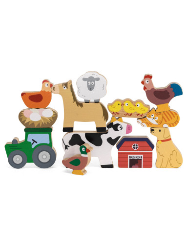 VIGA Stack Puzzle Farm Animals