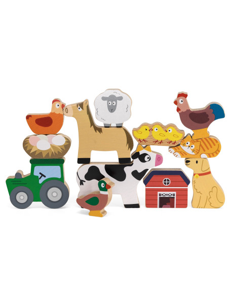 VIGA Stack Puzzle Farm Animals