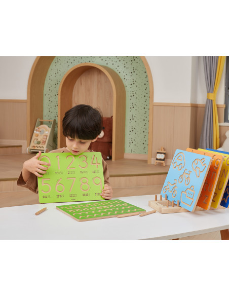 VIGA Grafomotorinė lenta Didelės raidės Mokomės rašyti