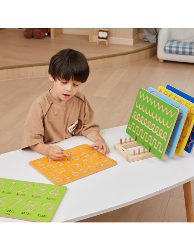 VIGA Grafomotorinė lenta Didelės raidės Mokomės rašyti