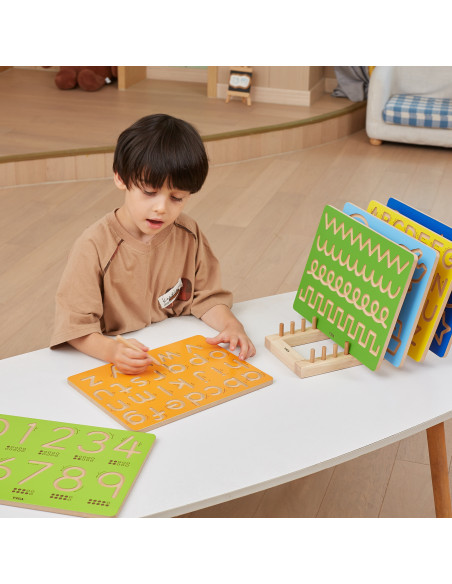 VIGA Grafomotorinė lenta Didelės raidės Mokomės rašyti