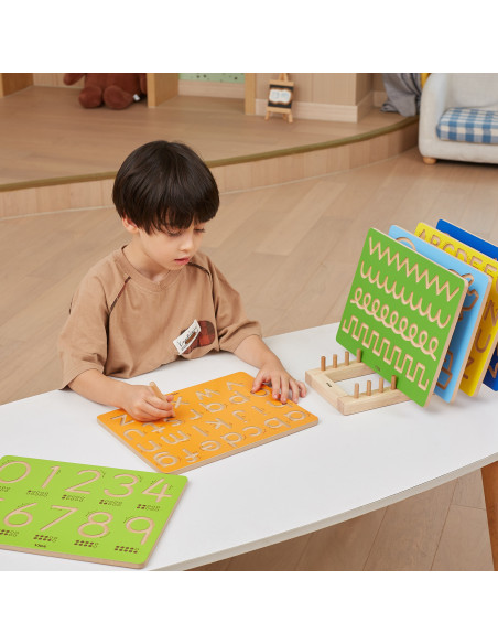 VIGA Grafomotorinė lenta Didelės raidės Mokomės rašyti