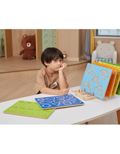 VIGA Grafomotorinė lenta Didelės raidės Mokomės rašyti