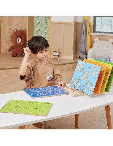 VIGA Grafomotorinė lenta Didelės raidės Mokomės rašyti