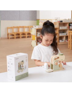 VIGA PolarB Wooden Kitchen Mixer Green + Accessories 2