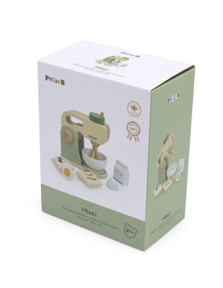 VIGA PolarB Wooden Kitchen Mixer Green + Accessories