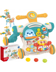 WOOPIE BABY Vaikiškas vežimėlis Edukacinis stalas Scooter Rider 4in1
