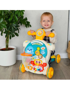 WOOPIE BABY Pchacz Chodzik Stolik Edukacyjny Hulajnoga Jeździk 4w1 2