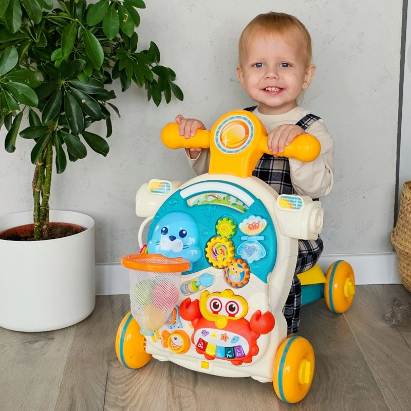 WOOPIE BABY Pushchair Educational Table Scooter Rider 4 in 1