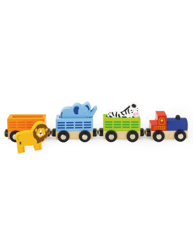 VIGA Train Accessories Set - ZOO Wild Animal Train