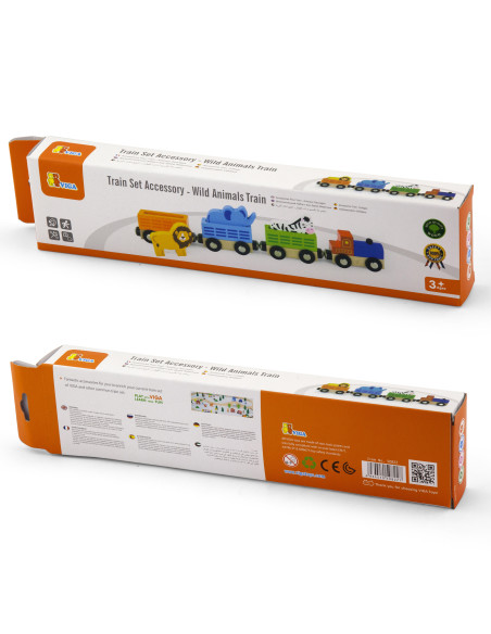 VIGA Train Accessories Set - ZOO Wild Animal Train