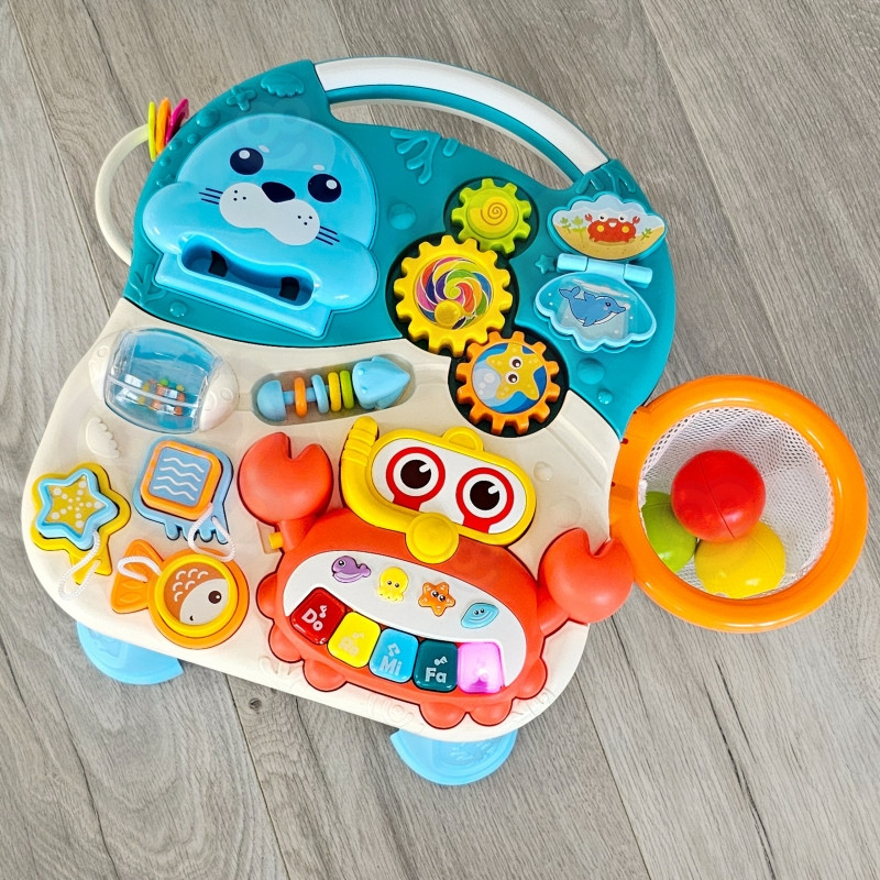 WOOPIE BABY Pushchair Educational Table Scooter Rider 4 in 1