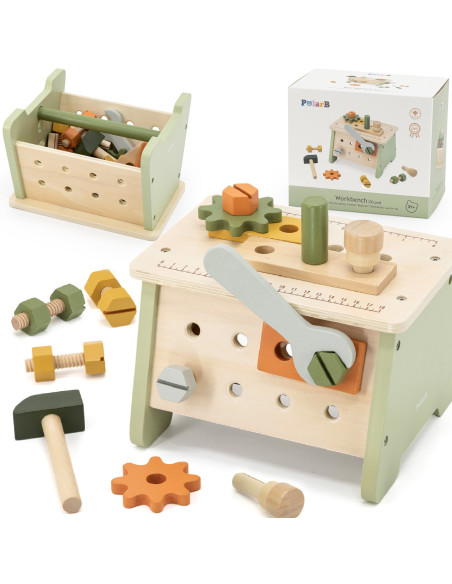 VIGA PolarB Mini dirbtuvių 2in1 įrankių dėžė Medinis rinkinys