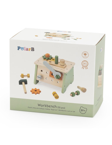 VIGA PolarB Mini dirbtuvių 2in1 įrankių dėžė Medinis rinkinys