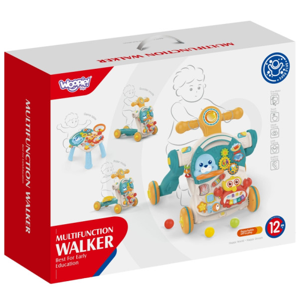 WOOPIE BABY Pushchair Educational Table Scooter Rider 4 in 1