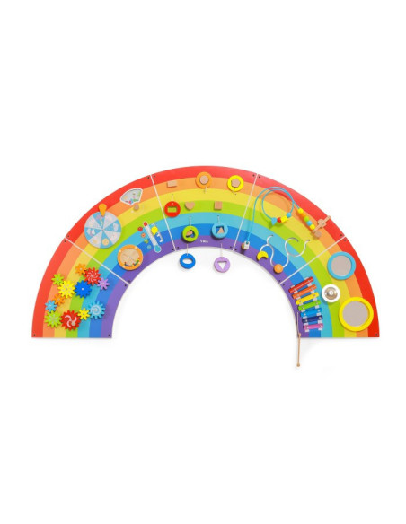 VIGA Wooden Sensory-Manipulation Board EDU Rainbow FSC Certificate
