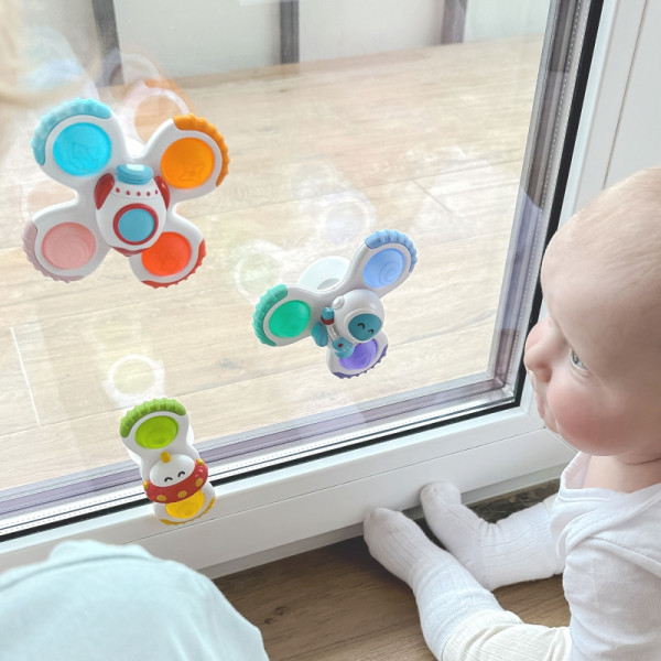 WOOPIE BABY Spinner Sensory Toy Rocket Space Ufo 3 pcs.