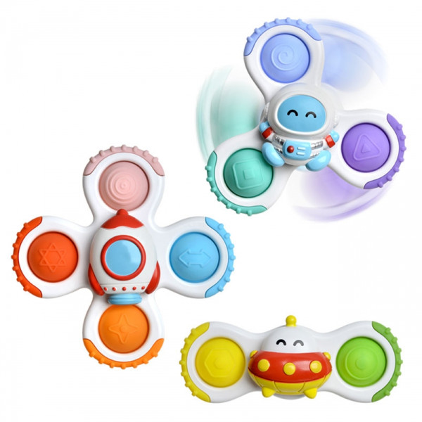 WOOPIE BABY Spinner Sensory Toy Rocket Space Ufo 3 pcs.