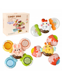 WOOPIE BABY Spinner Sensory Toy Bee Chicken Rabbit Interchangeable 3 pcs.