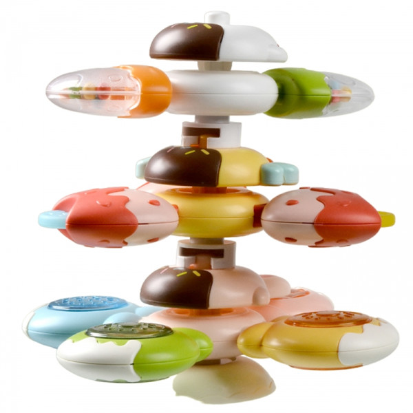 WOOPIE BABY Spinner Sensory Toy Bee Chicken Rabbit Interchangeable 3 pcs.