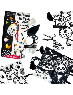 WOOPIE BABY Książeczka Kontrastowa Sensoryczna Dla Niemowląt