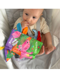 WOOPIE BABY Book with Tails of Forest Animals Material 2