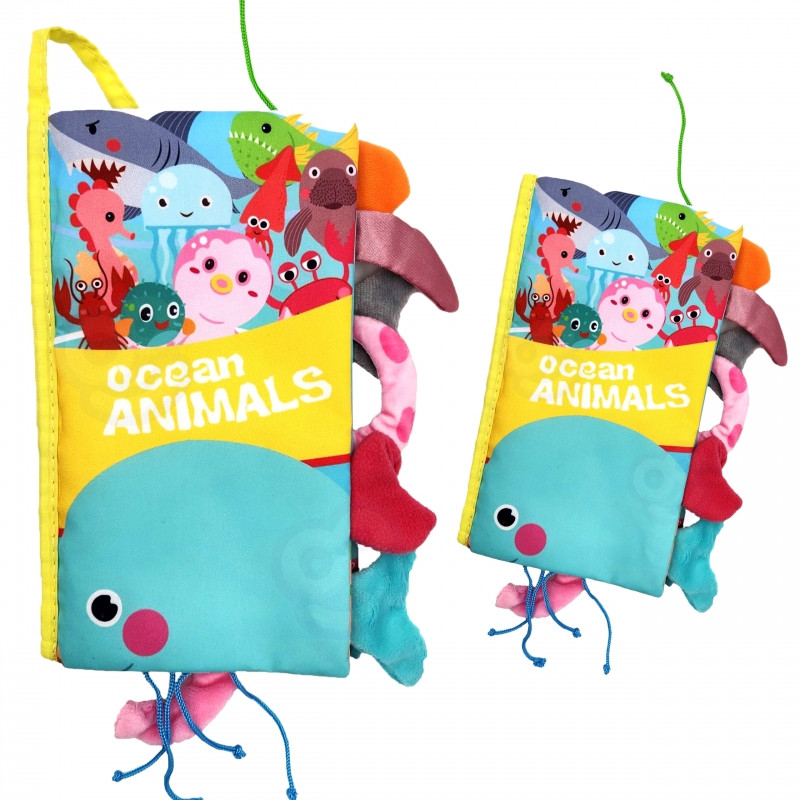 WOOPIE BABY Jūros gyvūnų knyga su uodegytėmis