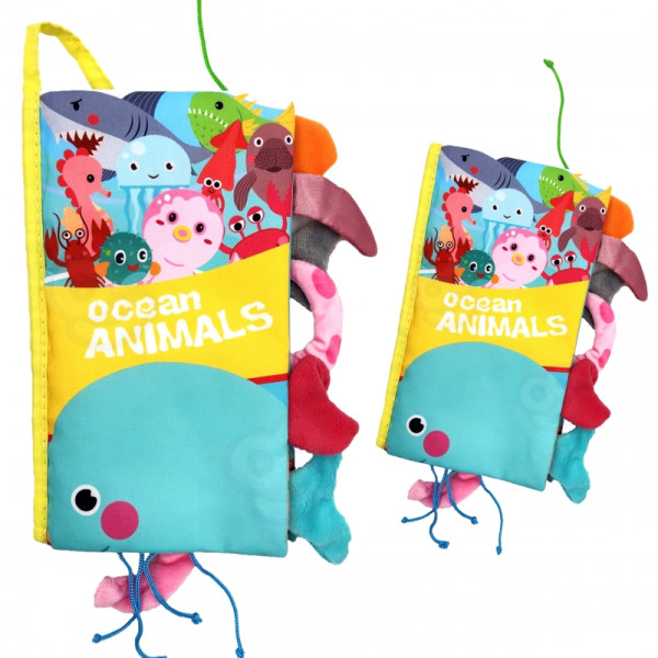 WOOPIE BABY Jūros gyvūnų knyga su uodegytėmis