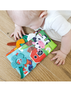 WOOPIE BABY Książeczka z Ogonkami Zwierząt Materiałowa 2