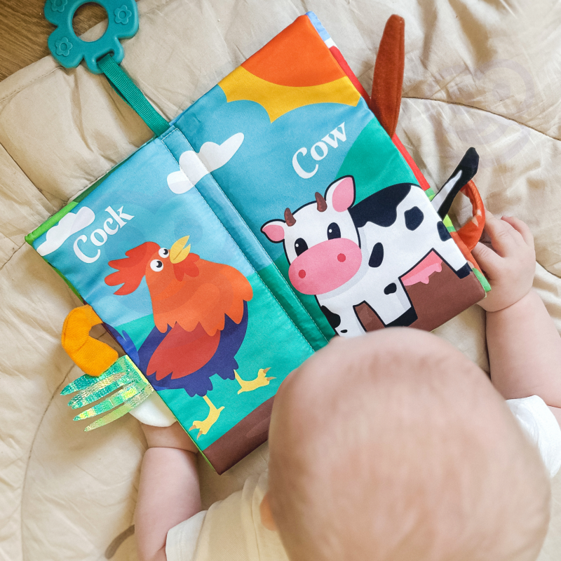 WOOPIE BABY Knygutė su gyvūnų uodegėlėmis