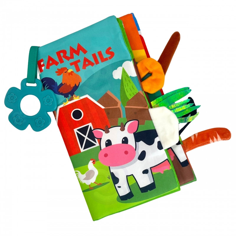 WOOPIE BABY Knygutė su gyvūnų uodegėlėmis