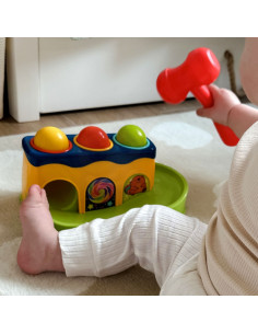WOOPIE BABY Spalvinga Montessori plaktuko mušimo mašina 2
