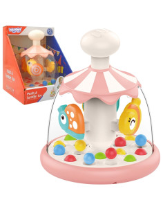 WOOPIE BABY Kolorowe Zwierzątka Różowy Bączek z Kulkami Karuzela
