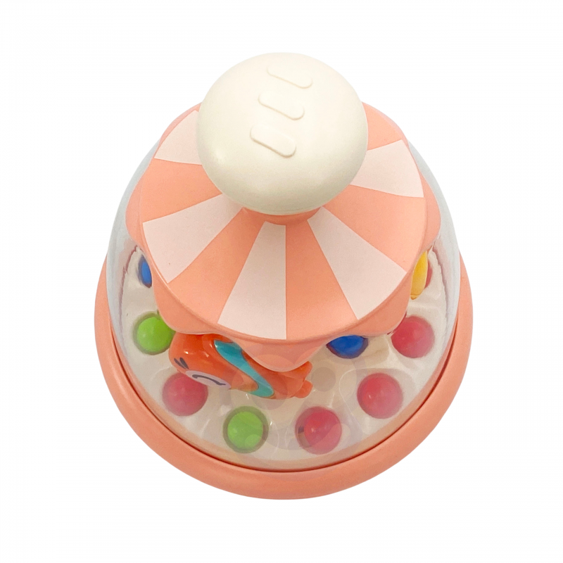 WOOPIE BABY Colorful Animals Pink Spinner with Balls Carousel