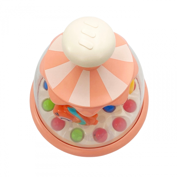 WOOPIE BABY Colorful Animals Pink Spinner with Balls Carousel