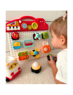 WOOPIE BABY Montessori Tablica Manipulacyjna Kolorowy Panel Aktywności 2