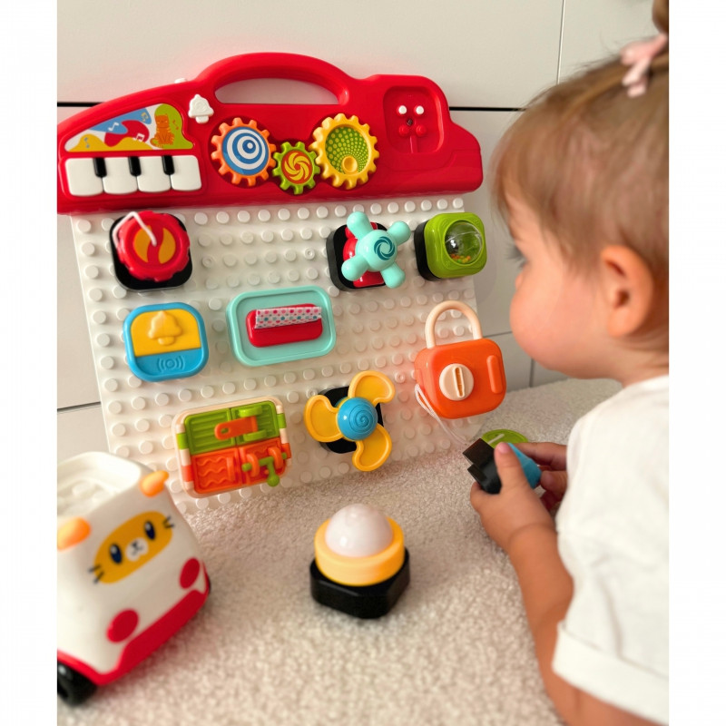 WOOPIE BABY Montessori Manipulative Board Colorful Activity Panel