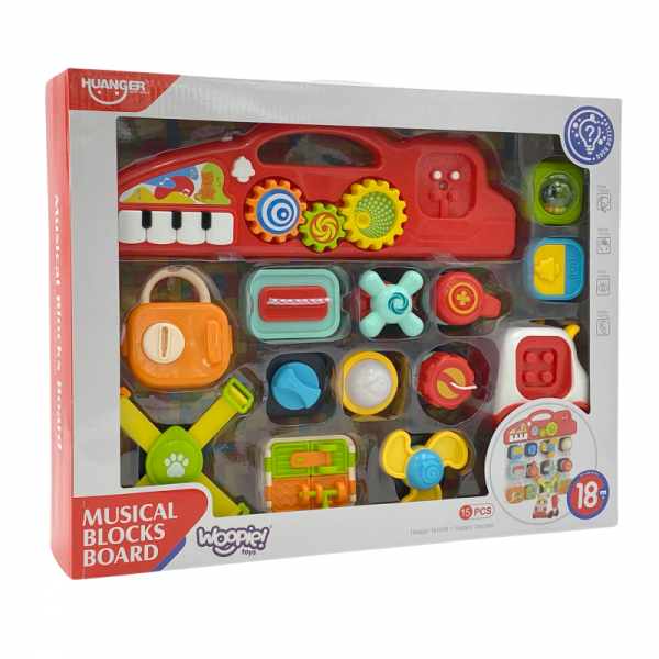 WOOPIE BABY Montessori Manipulative Board Colorful Activity Panel