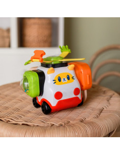 WOOPIE BABY Montessori Manipulacyjny Zestaw Konstrukcyjny Samochód Kotek 1 2