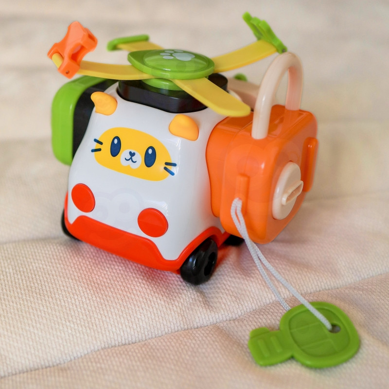 WOOPIE BABY Montessori manipuliacinis konstruktorius Automobilis Kačiukas 1